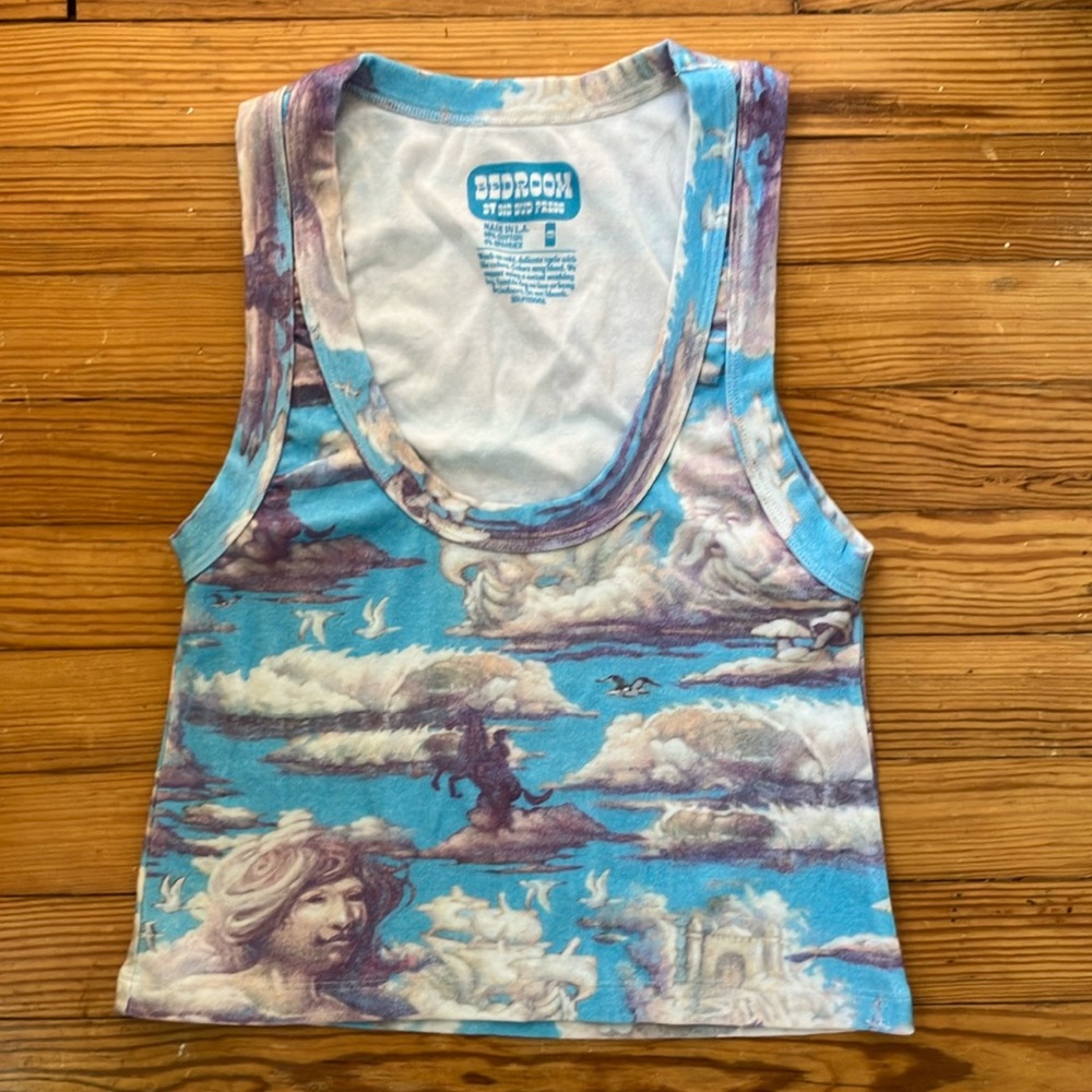 CROPPED TANK TOP- Big Bid Press W’s Small